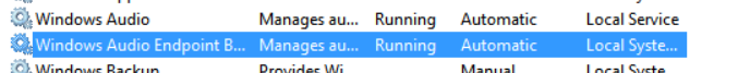 Image of window's audio services