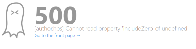 Ghostblog 500 - Cannot read property includeZero of undefined