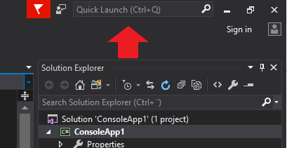 Visual-Studio-Quick-launch-1