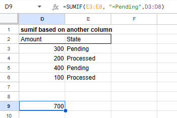 google-sheets-sumif-criteron-on-another-column