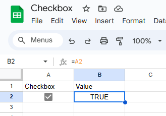 Google sheets - How to make a checkbox