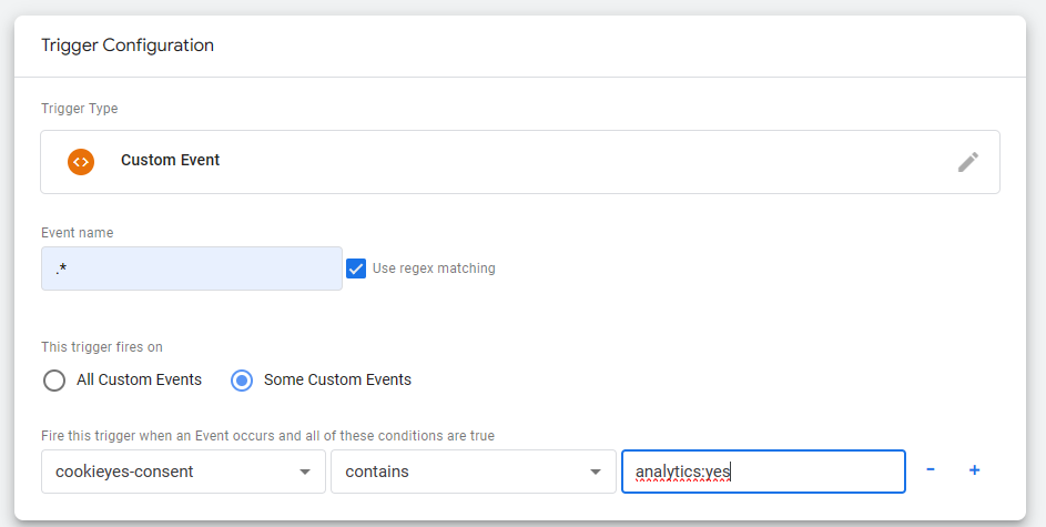 google tag manager make custom trigger